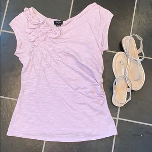 Anthropologie Asymmetrical Purple top Size L